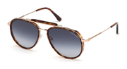 Tom Ford Tripp FT0666 Unisex Pilot Sunglasses - thumbnail - 54W