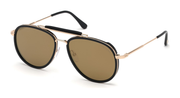 Tom Ford Tripp FT0666 Unisex Pilot Sunglasses - thumbnail - 01G